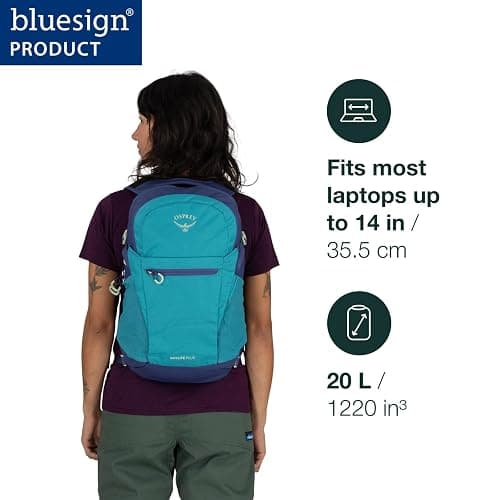 Osprey Daylite Plus Commuter Backpack - Lightweight, Everyday Pack with Laptop Sleeve and Water Bottle Pockets - Ideal for Work, School, and Travel with Storage, Smoky Desert Print/Magma Brown thumbnail 2
