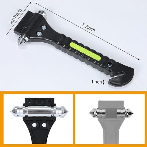 Yiader Car Window Breaker Tool, 2-in-1 Emergency Escape Tool with Window Breaker and Seat Belt Cutter, Safety Emergency Car Escape Tool for Car thumbnail 2