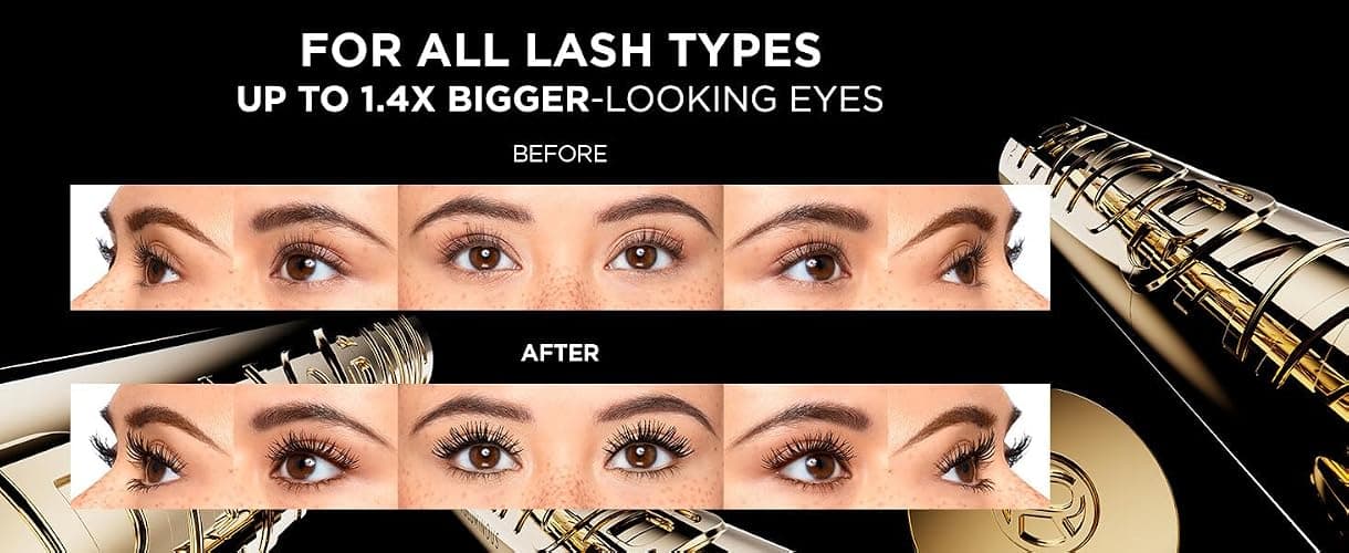 L'Oreal Paris Volumising Mascara, For Intense Volume and a Fanned Out Effect, 1.4x Bigger Looking Eyes, Clump-free Formula, Suitable for Sensitive Eyes, Volume Million Lashes Panorama thumbnail 12