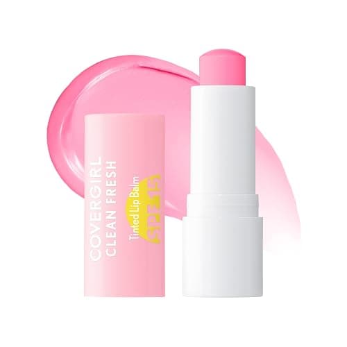 COVERGIRL Clean Fresh Tinted Lip Balm SPF 15-10 - You Make Me Blush, with Mineral Sunscreen, Moisturizing, Vegan Formula, 0.14oz - Image 1