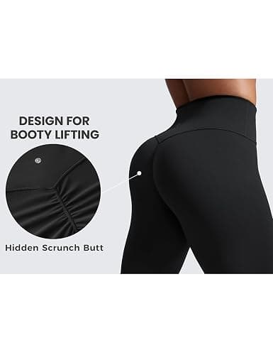 CRZ YOGA Secretsculpt Butterlift Workout Leggings 25" - No Front Seam High Waisted Womens Yoga Pants Booty Scrunch Butt thumbnail 3