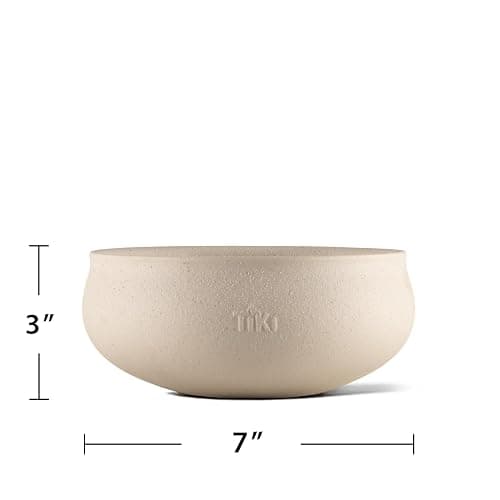 TIKI Citronella Candle 2-Pack – 7-Inch White Wax Bowl with Concrete Finish – Outdoor Decorative Candles for Patio, Deck, Garden, Backyard & Camping thumbnail 3