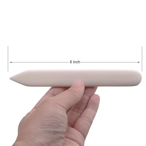 VENCINK Genuine Bone Folder Scoring Folding Creasing Origami Paper Creaser Crafting Tool for DIY Handmade Leather Burnishing, Bookbinding, Scrapbooking, Paper Cards Crafts (100% Cattle Bone) thumbnail 3