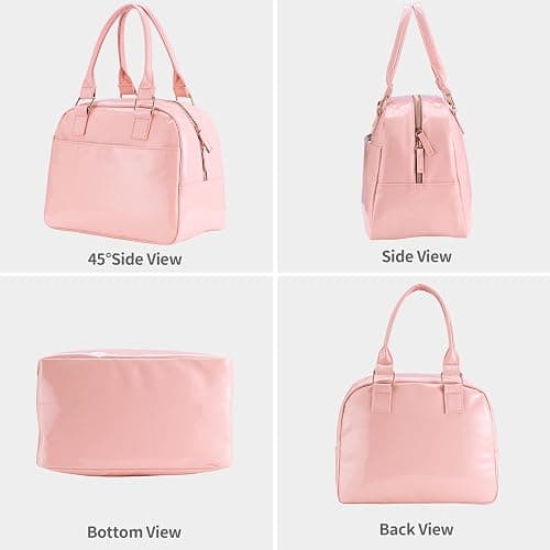 yookee home Lunch Bag Women Insulated Lunch Box for Adults Cute Pink Lunch Tote Bag for Women Preppy Lunchbox Lunch Bag for Adults Work thumbnail 6