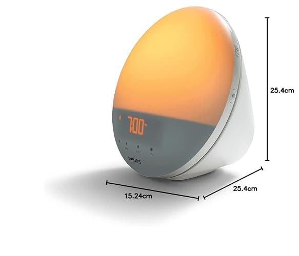 Philips SmartSleep Wake-up Light, Colored Sunrise and Sunset Simulation, 5 Natural Sounds, FM Radio & Reading Lamp, Tap Snooze, HF3520/60 thumbnail 8