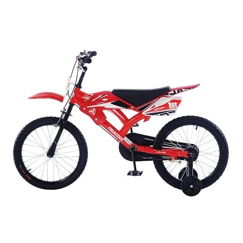 BSTSEL 16" 18" Kids Bicycle Moto Motorcross Bike with Removable Stabilisers Wheels for Boys&Girls Ages 5-10 Years Old Children 16/18 inch Motorcycle Bike Gift thumbnail 9