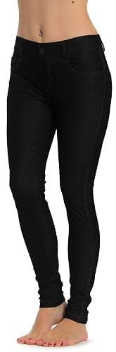 Prolific Health Women's Jean Look Jeggings Tights Slimming Many Colors Spandex Leggings Pants Capri S-XXXL thumbnail 2