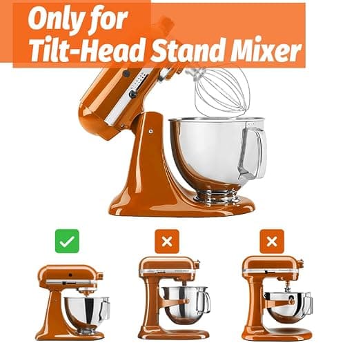 Whisk Attachment Stainless Steel Wires Whip K45WW Parts fit KitchenAid 4.5 and 5 QT Tilt Head Stand Mixer thumbnail 5