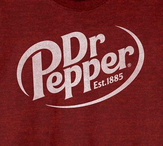 Dr. Pepper Est. 1885 Maroon Logo Men's Black Graphic Tee thumbnail 2