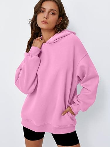 Trendy Queen Womens Oversized Hoodies Comfy Sweatshirts Fall Fashion 2025 Outfits Casual Tops Fleece Clothes with Pockets thumbnail 2