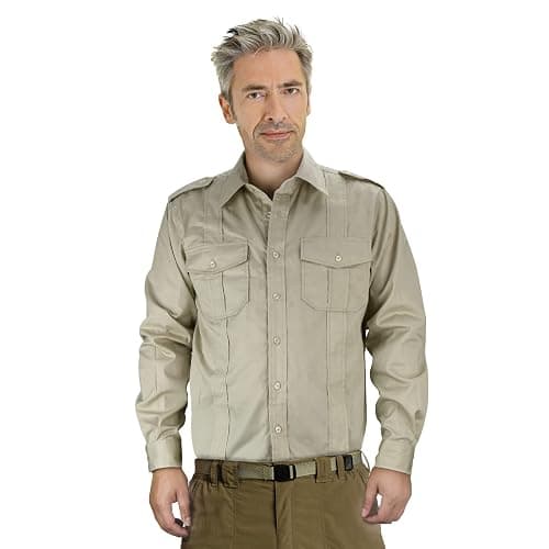 Mens Adventure Shirt Jones Jr. Shirt Raiders Safari Costume Dr. Henry Tops with Pockets Halloween Cosplay Outfit thumbnail 2