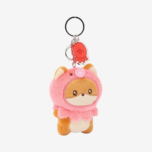 Anirollz Miniz Plush Charm Cute Stuffed Animal Keychain Kawaii Mini Bag Accessory Collectible Pocket Toy for Kids & Adults thumbnail 3