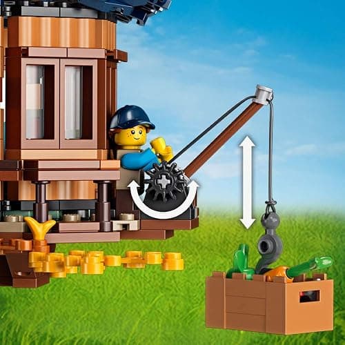 LEGO 21318 Ideas Tree House, Model Construction Set for 16 Plus Year Olds with 3 Cabins, Interchangeable Leaves, Minifigures and a Bird Figure - Single thumbnail 2