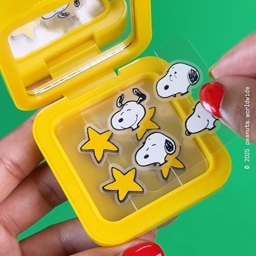 Starface Hydro-Star® Sleepy Snoopy Compact + Hydrocolloid Pimple Patch, 32 | Dermatologist Tested • Covers and Protects Visible Spots • Absorbs Pimple Gunk thumbnail 4