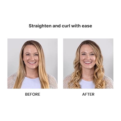 L'ANGE HAIR Aplatir Ceramic 1" Flat Iron | Adjustable Temp & Dual Voltage Hair Straightener | Tourmaline-Infused Plates for Smooth, Frizz-Free Styling | 1 Inch Styling Tool (Blush) thumbnail 3