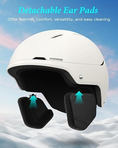 RIOROO Ski Helmet for Women Men, Safety Certified Snowboard Helmet with Shockproof ABS Hard Shell for Adults & Youth thumbnail 5