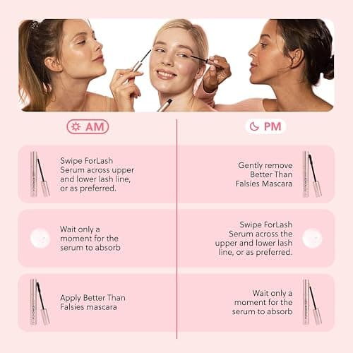 ForChics Lash Growth and Volume Duo - Growth Serum + Nourishing Mascara | 24/7 Lash Transformation System - Prostaglandin-Free, Hormone-Free - Instant Volume + Long-Term Growth thumbnail 3