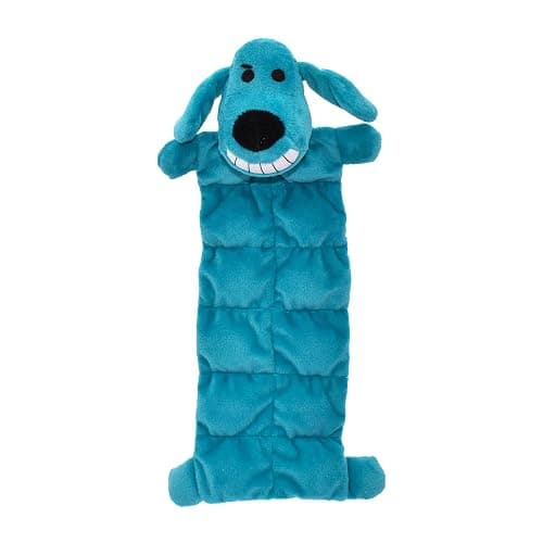 Multipet Original Loofa Dog Plush Toy Mat - Squeaky Toys for All Dogs - Extra Soft Plush - Stuffed Animal Dog Toys for Playing (1 Count, 12”, Random Color Surprise) - Image 1
