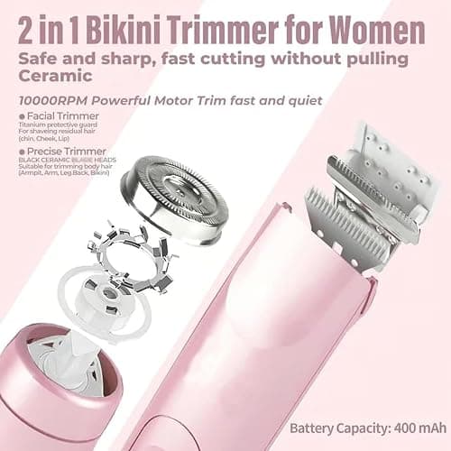 Favorabler Shaver, The Pink Galaxy Shaver, Bald Cat Razor for Women, Comfort 2 in 1 Favorable Shaver, Dual Headed Shaver for Women (Pink) - Pink thumbnail 4