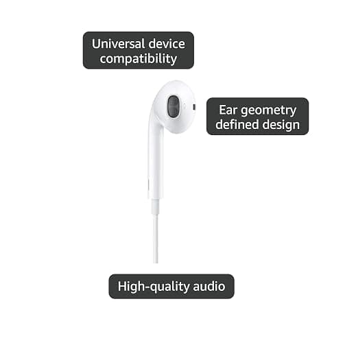 Apple EarPods Headphones with USB-C Plug, Wired Ear Buds with Built-in Remote to Control Music, Phone Calls, and Volume thumbnail 4