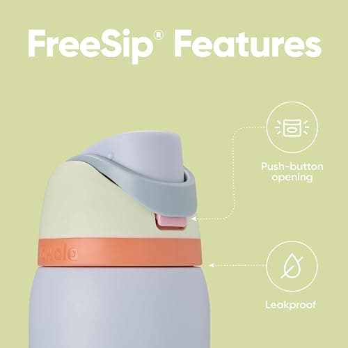 Owala FreeSip Insulated Stainless Steel Water Bottle with Straw for Sports and Travel, Leak Proof, BPA-Free, 945ml, Beach House thumbnail 4
