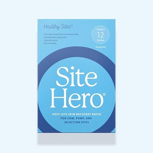 Site Hero Post-Site Skin Recovery Patches - Single use Patches for injections, Pumps, and CGMs - by Healthy Sites (Pack of 12) - Image 1