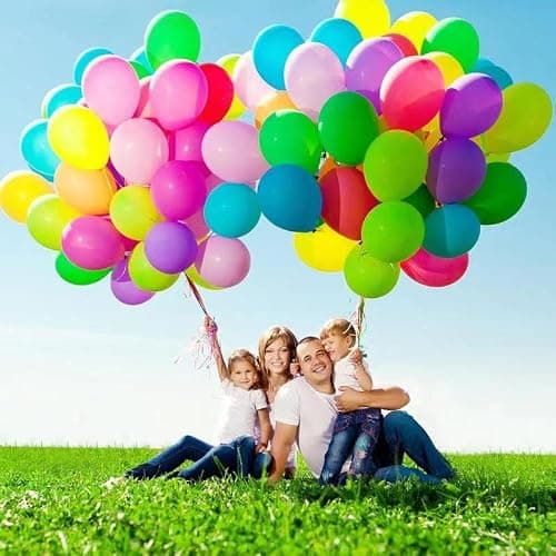 Thickened balloons, 120 PCS Balloons Assorted Colors, Latex Balloons for Kid's Birthday Party, Exquisite Rainbow Balloon, 12 Inches 12 Kinds of Rianbow Colorful Party Balloons Decorations. thumbnail 2