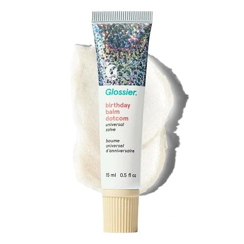 Glossier Balm Dotcom Lip Balm & Universal Salve, Birthday, Soft Shimmer | Up to 12-Hour Moisture, Nourishes Dry Cuticles & Skin, Antioxidant-Rich Lanolin, Beeswax & Castor Oil, Cruelty-Free - Image 1