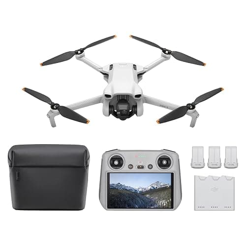 DJI Mini 3 Fly More Combo (DJI RC), Drones with Camera for Adults 4K, 3 Batteries for 114-min Flight Time, Vertical Shooting, 32800ft (10km) Video Transmission, Lightweight Mini Drone for Beginners - Image 1