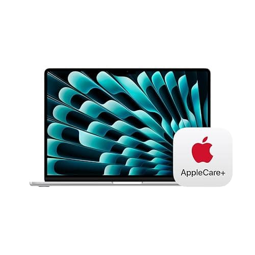 Apple 2025 MacBook Air 15-inch Laptop with M4 chip: Built for Apple Intelligence, 15.3-inch Liquid Retina Display, 24GB Unified Memory, 512GB SSD Storage, Touch ID; Silver with AppleCare+ (3 Years) - Image 1