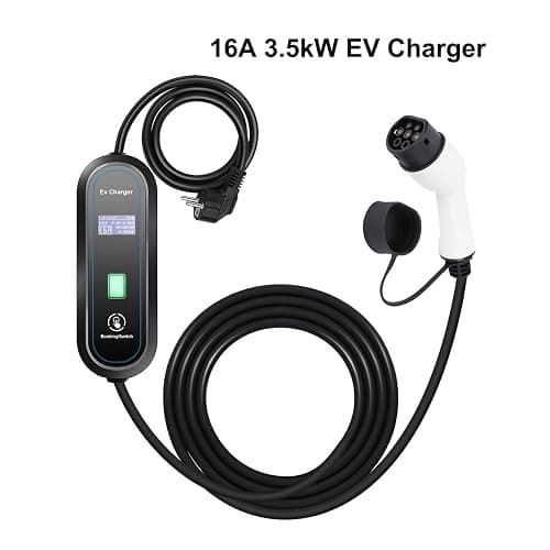 EQBVZZRD EV Charger 220V 230V EV Charger Type 2 Level 2 EVSE J1772 Type 1 3.5kW Car Charger GBT Charging Cable 5 Meters Schu Plug(3.5kW 16A Type1) thumbnail 2