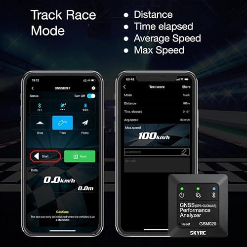 SKYRC GNSS Performance Analyzer RC GPS+GLONASS Speedometer, Bluetooth Enabled Race Data Logger and Speed Tracker for RC Cars and Planes. GSM020 SK-500023 thumbnail 3