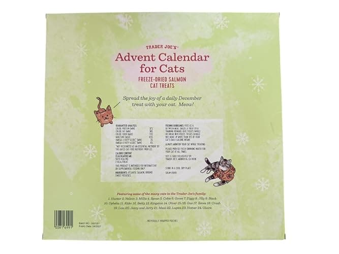 Trader Joe's Advent Calendar for Cats - Salmon and Dried, No Color, Size No Size thumbnail 2