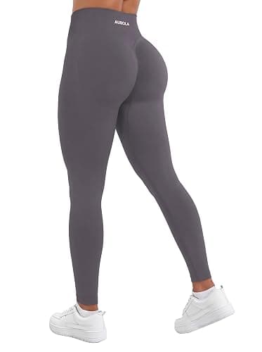 AUROLA Influence Workout Leggings for Women, Seamless Compression Tummy Control Leggings Mid Rise Yoga Pants - Image 1