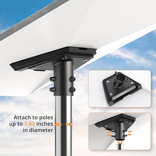 UBeesize Starlink Gen 3 Pipe Adapter, Starlink Pole Mount Accessories, Wall Roof Pole Mounting Adapter for Gen 3 Standard Dish thumbnail 3