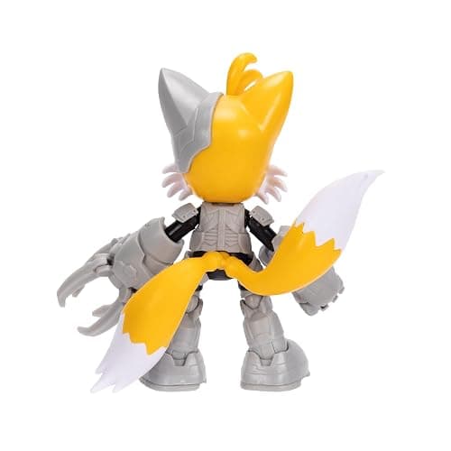 DC X Sonic Collectable Action Figures Shadow as Batman, Tails as Cyborg, Knuckles as Superman Featuring Highly Articulation Figures with Dynamic Posing thumbnail 12