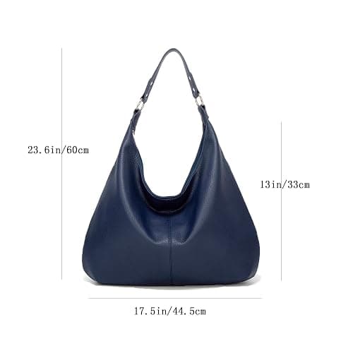 Ashioup Women's Tote Bag Vintage PU Leather Handbags for Women Hobo bags Tote Shoulder Bag with Zipper thumbnail 5