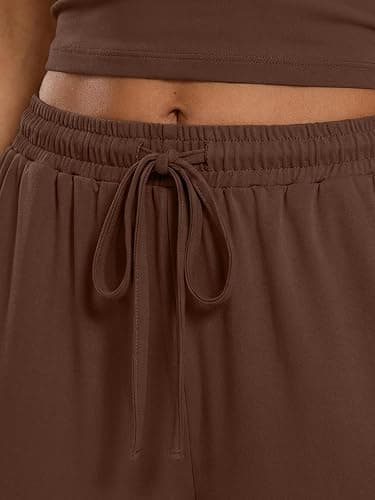 Trendy Queen Women's 2 Piece Lounge Set Spring Outfits - Camisole Top & Wide Leg Pants thumbnail 6