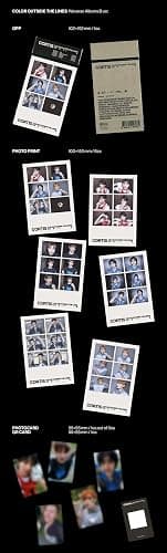 CORTIS COLOR OUTSIDE THE LINES Album (Weverse B Ver.) QR Card + Photoprint + Photocard + OPP (GO!) thumbnail 2