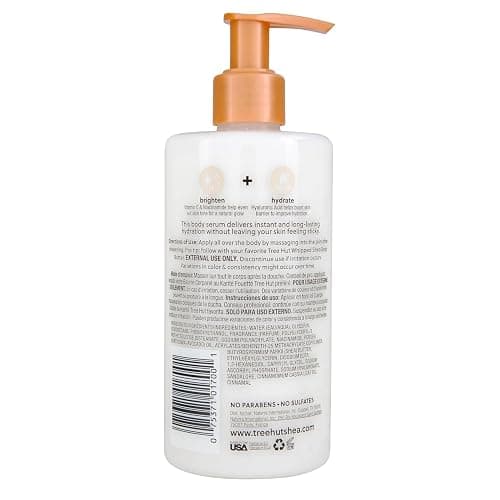 Tree Hut Hydraglow Vanilla Body Serum & Lotion, 11 Fl Oz | Body Serum, Brighten & Hydrate, with Hyaluronic Acid, Lightweight, Non-Greasy Formula, Vitamin C & Niaciamide, 11 Oz thumbnail 2