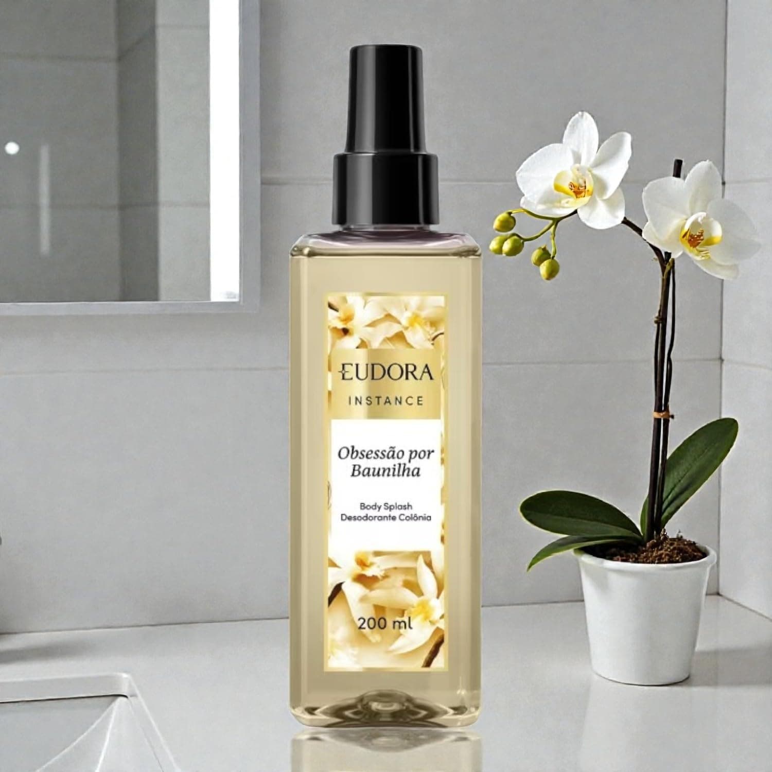 Eudora Body Splash Obsessão por Baunilha, Fragrância Oriental Gourmand, 200 ml thumbnail 2