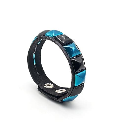 CCAKXCJJ 3PcsPunk Bracelet Leather Studded Bracelets Emo Bracelet Adjustable Goth Bracelets for Men Women thumbnail 4