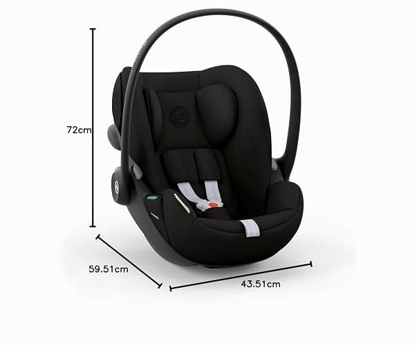 CYBEX Gold Seggiolino auto Cloud G i-Size Comfort, Incl. riduttore per neonati, Dalla nascita a circa 24 mesi, Per bambini da 40 cm a 87 cm, Max. 13 kg, Magic Black thumbnail 2