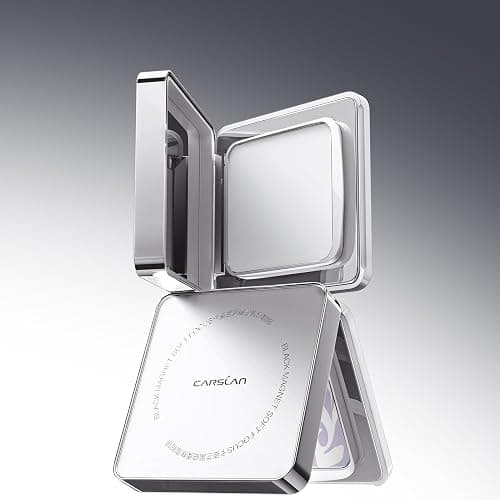 CARSLAN 2.0 Black Magnet Soft Focus Powder, Waterproof Translucent Pressed Setting Powder, 24H Longlasting Talc-Free Face Powder, Oil Control Compact Makeup,03 Translucent For Sensitive Skin, 0.28Oz thumbnail 6