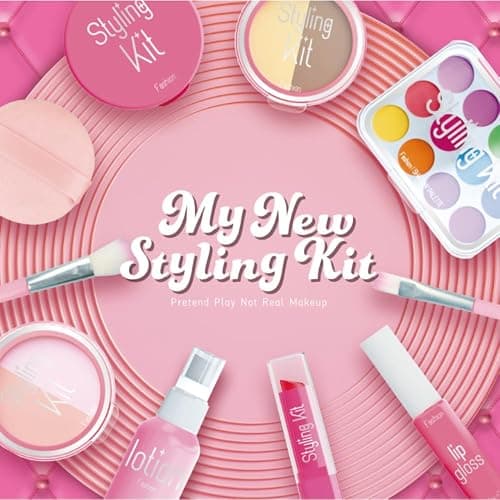 Kids Makeup Toy for Girls, Play Makeup Kit, Pretend Makeup for Toddles, Make Up Toy for Grils 3 4 5 6 7 8, Little Girls Makeup Toy Washable Cosmetic Set, Birthday for Girl thumbnail 8