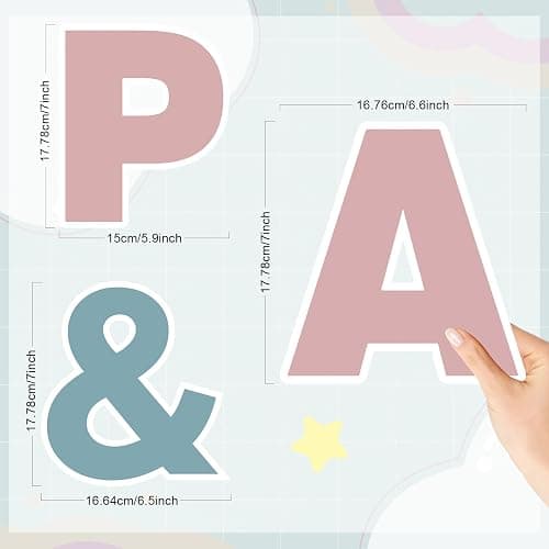 150 PCS Large 7" Bulletin Board Letters Set, Boho Rainbow Alphabet Cutouts with Adhesive Dots, Perfect for Interactive Learning and Classroom Decorations (Boho 150) thumbnail 3
