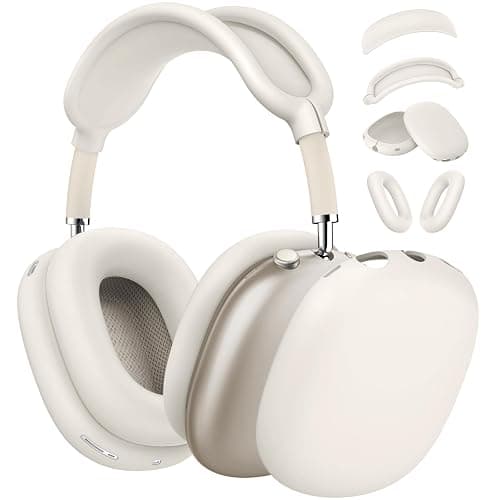 Silicone Case Cover for AirPods Max USB-C (2024), Anti-Scratch Sweat-Proof Ear Pad Case Cover/Ear Cups Cover/Headband Cover Accessories Silicone Protector for AirPods Max Headphones (Stone) thumbnail 7