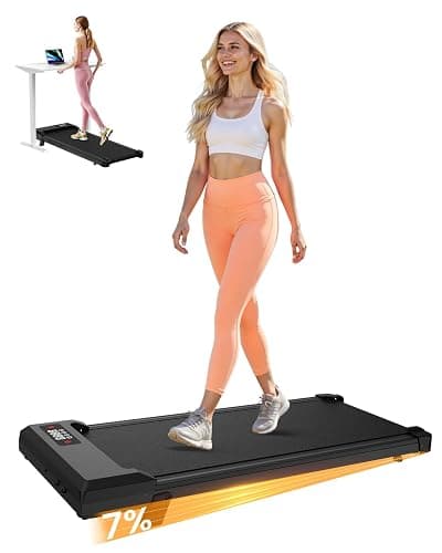 HomeFitnessCode Walking Pad für Zuhause mit Neigung - Laufband Laufpad Steigung Untertisch Elektrisch 1-8 KMH Walking Band - Image 1
