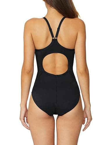 baleaf Women's Athletic Training Adjustable Strap One Piece Swimsuit | UPF 50+;Quick Dry;Moderate Coverage;Removable Padded;Adjustable Straps;Keyhole Back;Good for Swimming,Surfing,Diving,Training thumbnail 2