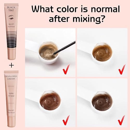 Libeauty Eyelash Tint Kit Instant Eyebrow Black Dye Hair Colour Kit Voluminous Tinting for Lash and Brow Perfect Partner for Lash Perm/Lift/Lamination Treatment thumbnail 8
